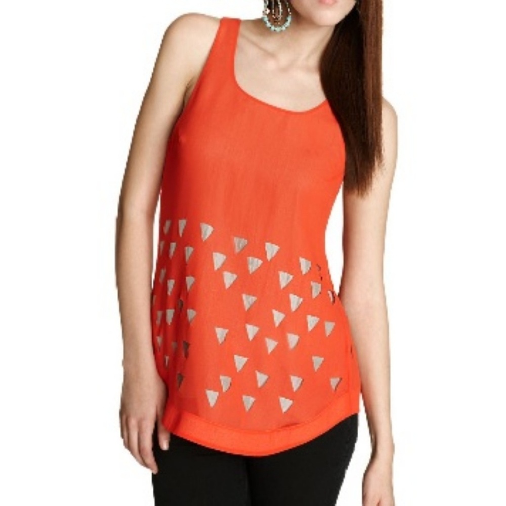 Vena Cava Train Silk Triangle Black Cut Out Tank
